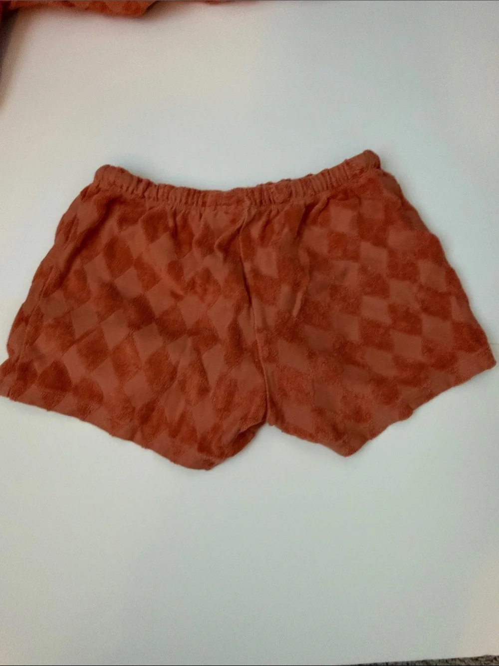 next Kids Terry Set in Rust Orange with Heart Accent